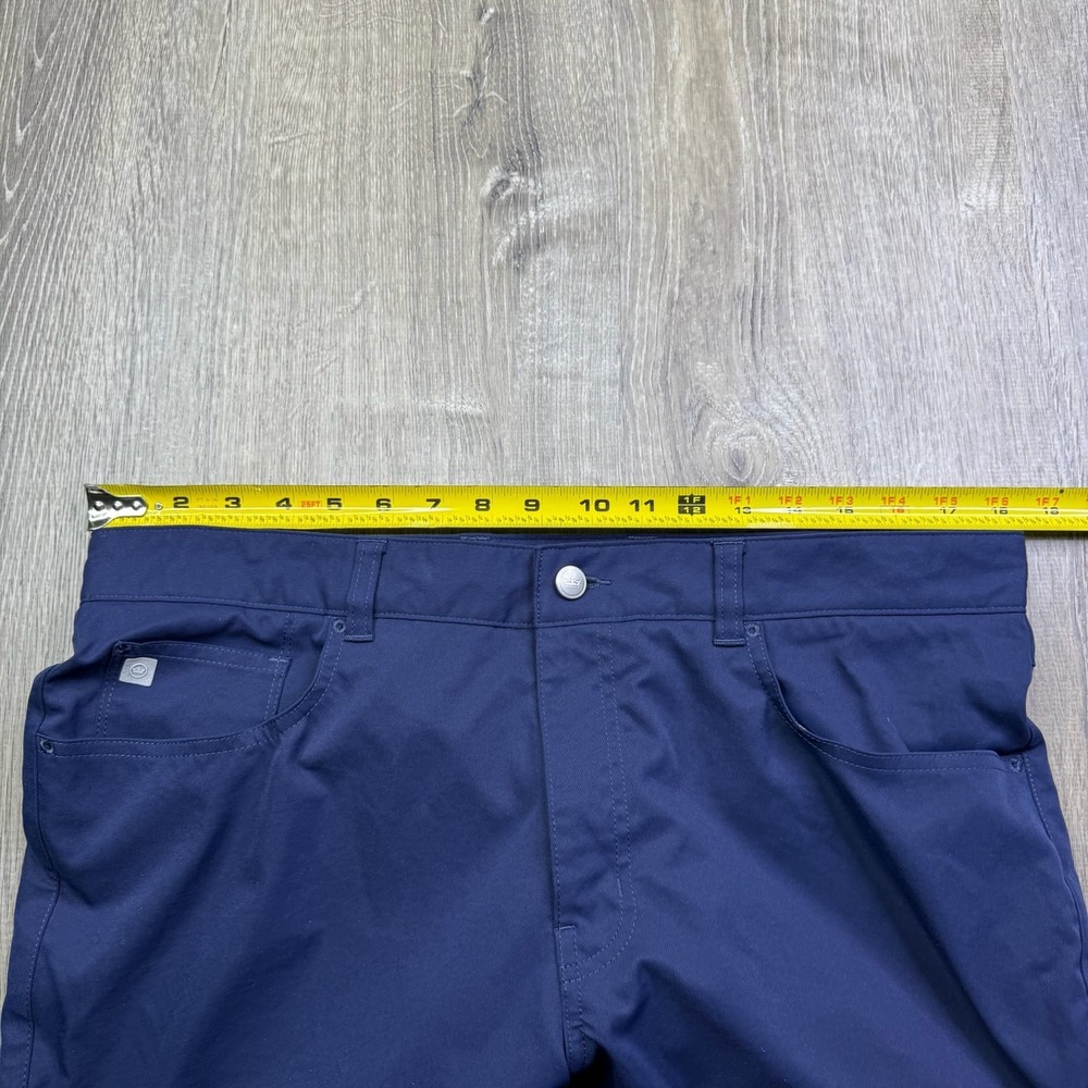 Peter Millar Mens Blue Performance Stretch EB66 Golf Trouser Pants 36x32 - Picture 11 of 14